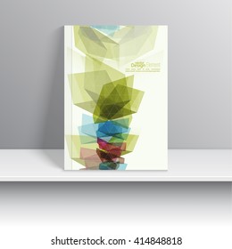 Magazine Cover with colored crystals. 