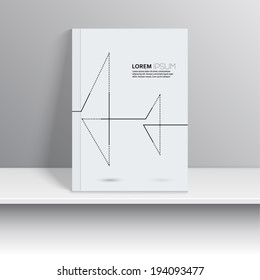Magazine Cover with curved lines