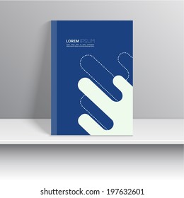 Magazine Cover with curved lines