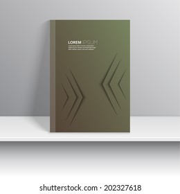 Magazine Cover with curved lines. 