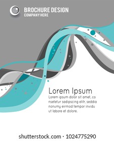Magazine cover, design layout template. Abstract vector background.
