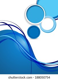 Magazine cover, design layout template. Abstract vector background.