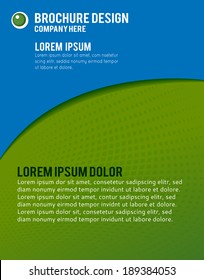 Magazine cover, design layout template. Abstract vector background.