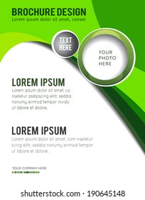 Magazine cover, design layout template. Abstract vector background.