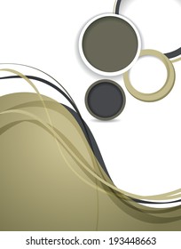 Magazine cover, design layout template. Abstract vector background.