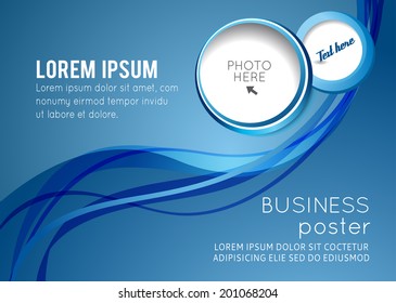 Magazine cover, design layout template. Abstract vector background.
