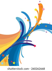 Magazine cover, design layout template. Abstract vector background.