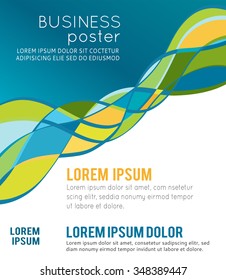 Magazine cover, design layout template. Abstract vector background.