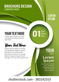 Magazine cover, design layout template. Abstract vector background.