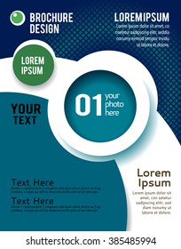 Magazine cover, design layout template. Abstract vector background.