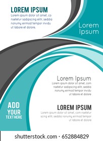 Magazine cover, design layout template. Abstract vector background.