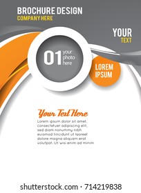 Magazine cover, design layout template. Abstract vector background.