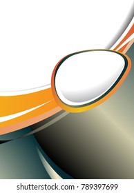 Magazine cover, design layout template. Abstract vector background.