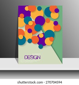 magazine cover layout design vector brochure design