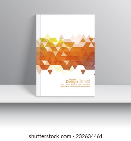 Magazine Cover with line, triangles.