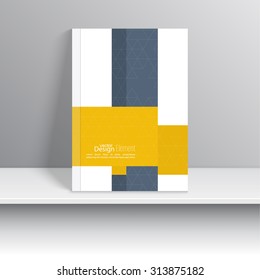 Magazine Cover with origami intersecting ribbons.