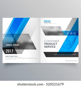 magazine cover page template layout with abstract shapes. booklet brochure design