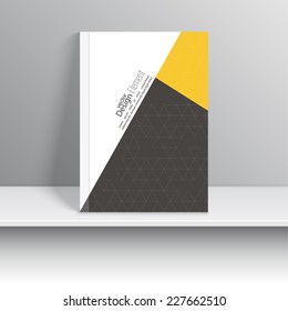 Magazine Cover with pattern triangles. 