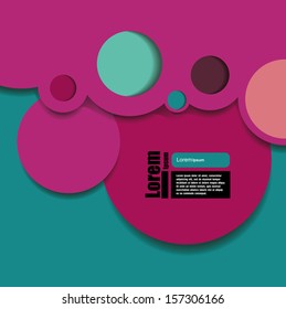 Magazine Cover & Poster Template. Design template for you text. designe bubbles