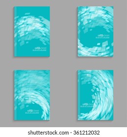 Magazine Cover with transparent wave. 