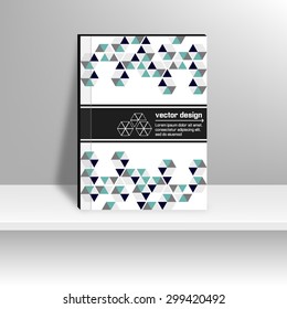 Magazine Cover with triangles