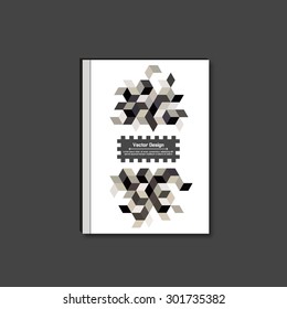 Magazine Cover with triangles