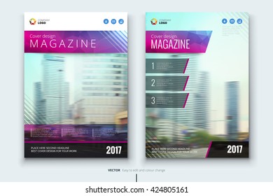 Magazine design template.