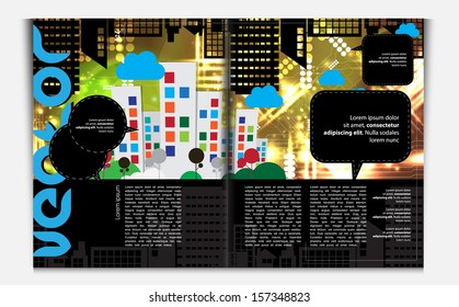 Diseño de revista. Vector