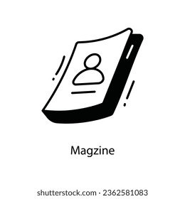 Magazine doodle Icon Design illustration. Travel Symbol on White background EPS 10 File