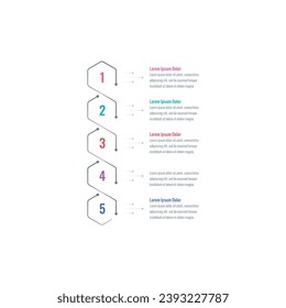 magazine, education, web, internet, magazine, annual report information template. hexagon infographic template. five options infographic template