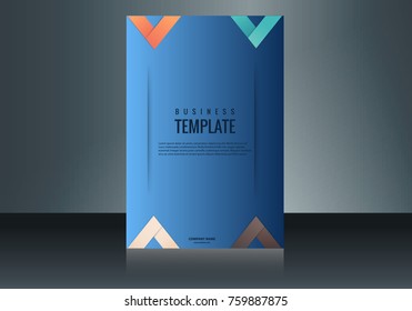 magazine, flyer in A4 for business and sale shopping.