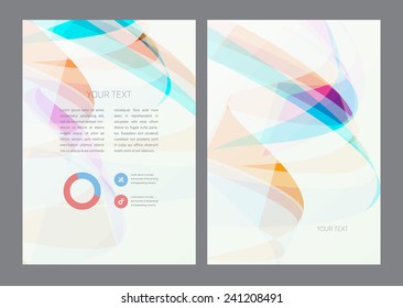 Magazine, flyer, brochure and cover layout design template