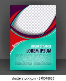 Magazine, flyer, brochure and cover layout design print template, vector booklet Illustration