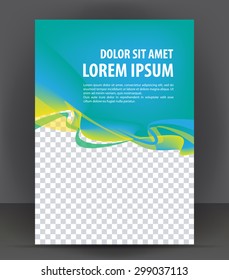 Magazine, flyer, brochure and cover layout design print template, pamphlet vector Illustration