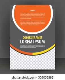 Magazine, flyer, brochure and cover layout design print template, vector booklet Illustration