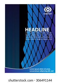 Magazine, flyer, brochure and cover layout design template, vector Illustration
