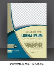 Magazine, flyer, brochure, cover layout design print template