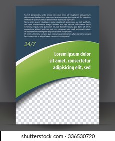 Magazine, flyer, brochure, cover layout design print template