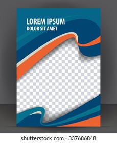 Magazine, flyer, brochure, cover layout design print template