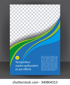 Magazine, flyer, brochure, cover layout design print template