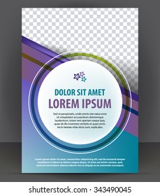 Magazine, flyer, brochure, cover layout design print template