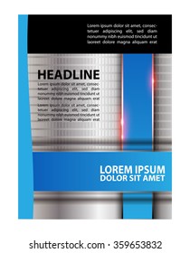 Magazine, flyer, brochure and cover layout design template, vector Illustration

