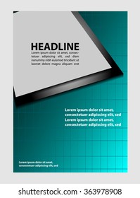 Magazine, flyer, brochure and cover layout design print template
