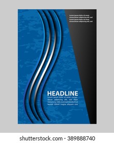 Magazine, flyer, brochure and cover layout design template, vector Illustration
