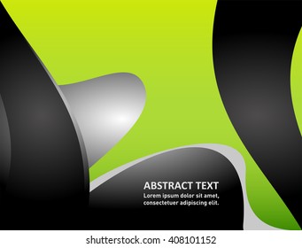 Magazine, flyer, brochure, cover layout design print template, Green vector Illustration
