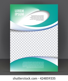 Magazine, flyer, brochure, cover layout design print template