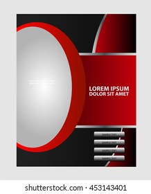 Magazine, flyer, brochure and cover layout design print template, vector illustration

