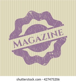 Magazine grunge style stamp