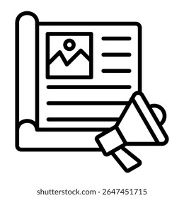 Magazin-Icon-Element für Design