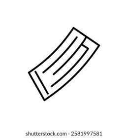 magazine icon Flat vector set outline